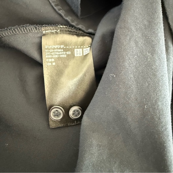 Uniqlo Navy Cotton Wide Shirt Dress - Picture 6 of 7